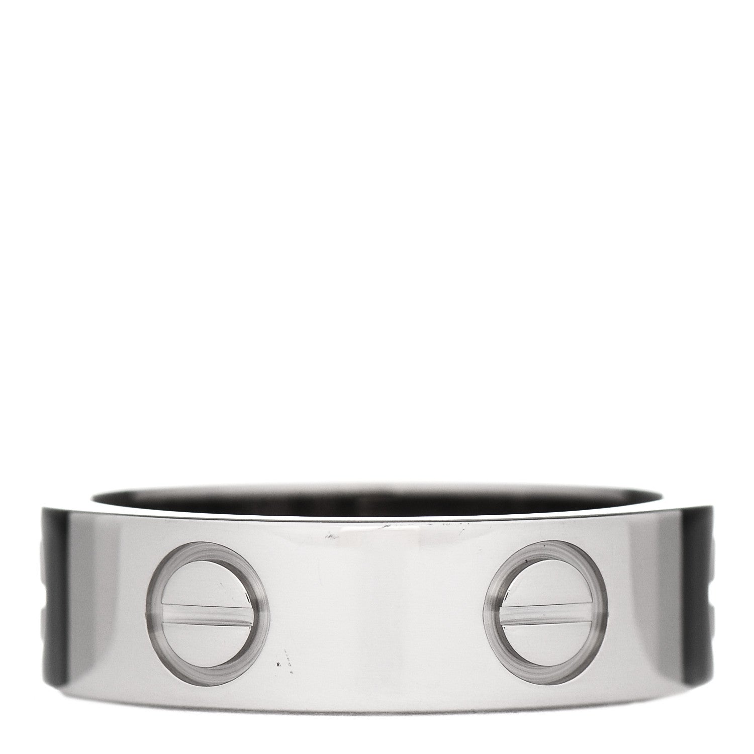 Cartier 18K White Gold 5.5mm LOVE Ring 51 5.75 3 of 5