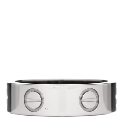 Cartier 18K White Gold 5.5mm LOVE Ring 51 5.75 3 of 5