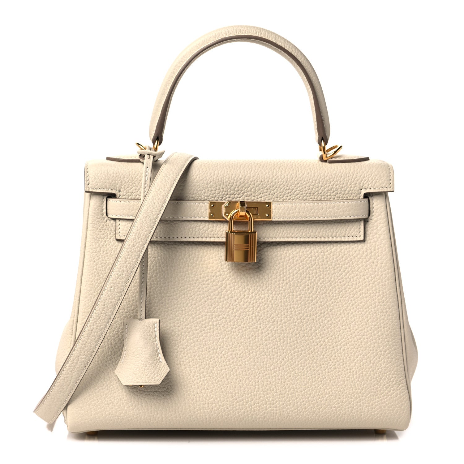 Hermes Togo Kelly Retourne 25 Craie 1 of 14