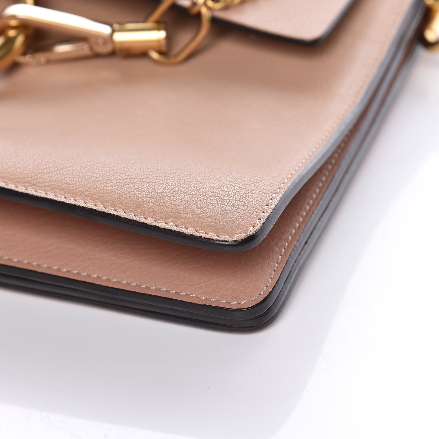 Calfskin Medium Faye Shoulder Bag Biscotti Beige