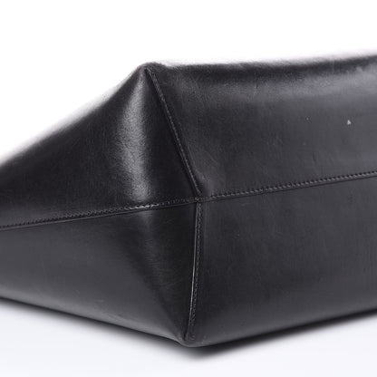 Mansur Gavriel Smooth Calfskin Large Shopping Tote Black Argento 8 of 22