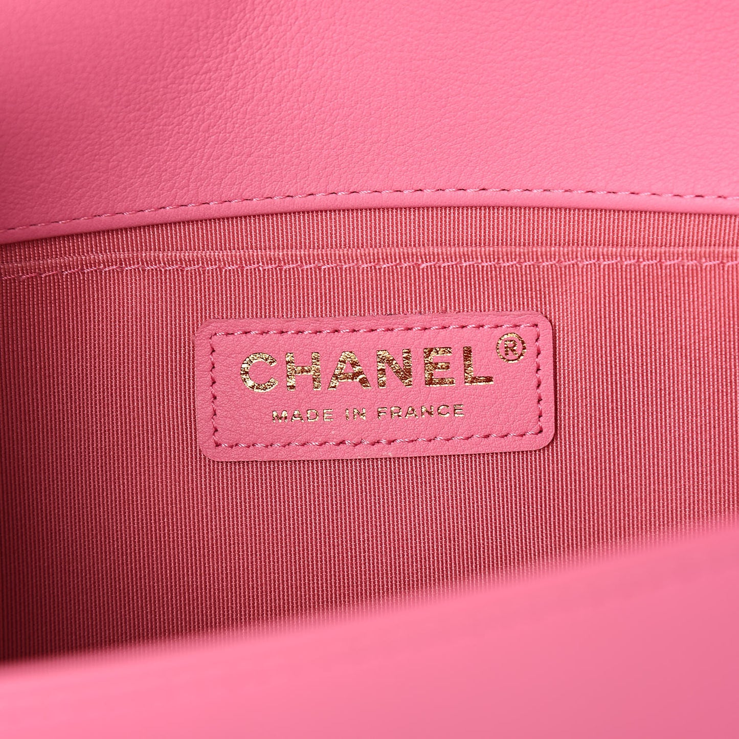 Lambskin Quilted Medium Boy Flap Pink
