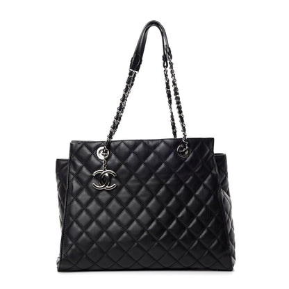 Chanel Calfskin Quilted Large Chic and Soft Shopping Tote Black 1 of 18
