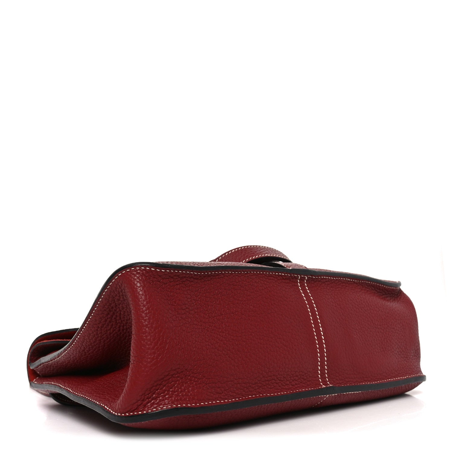 Hermes Taurillon Clemence Halzan 31 GM Rouge Grenat 4 of 10
