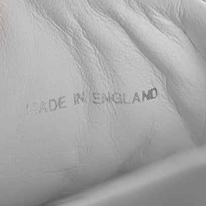 Prada Spazzolato Rois Triangle Logo Mens Low Top  Sneakers 9.5 White Black 8 of 14