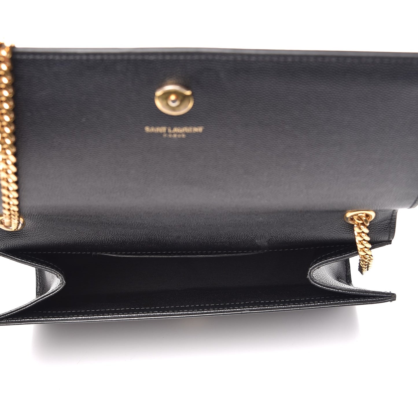 Grain De Poudre Medium Classic Monogram Kate Satchel Black