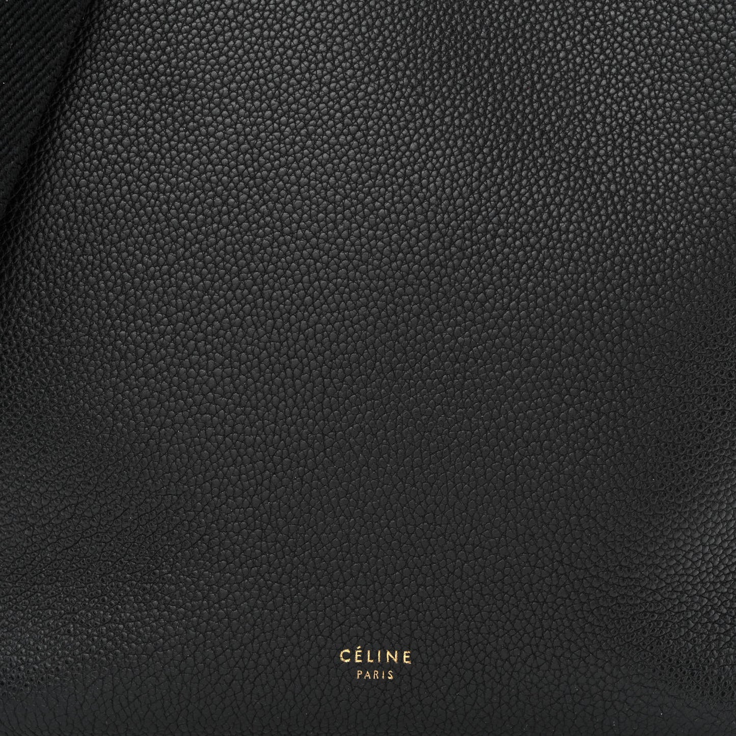 Soft Grained Calfskin Small Sangle Bucket Bag Black