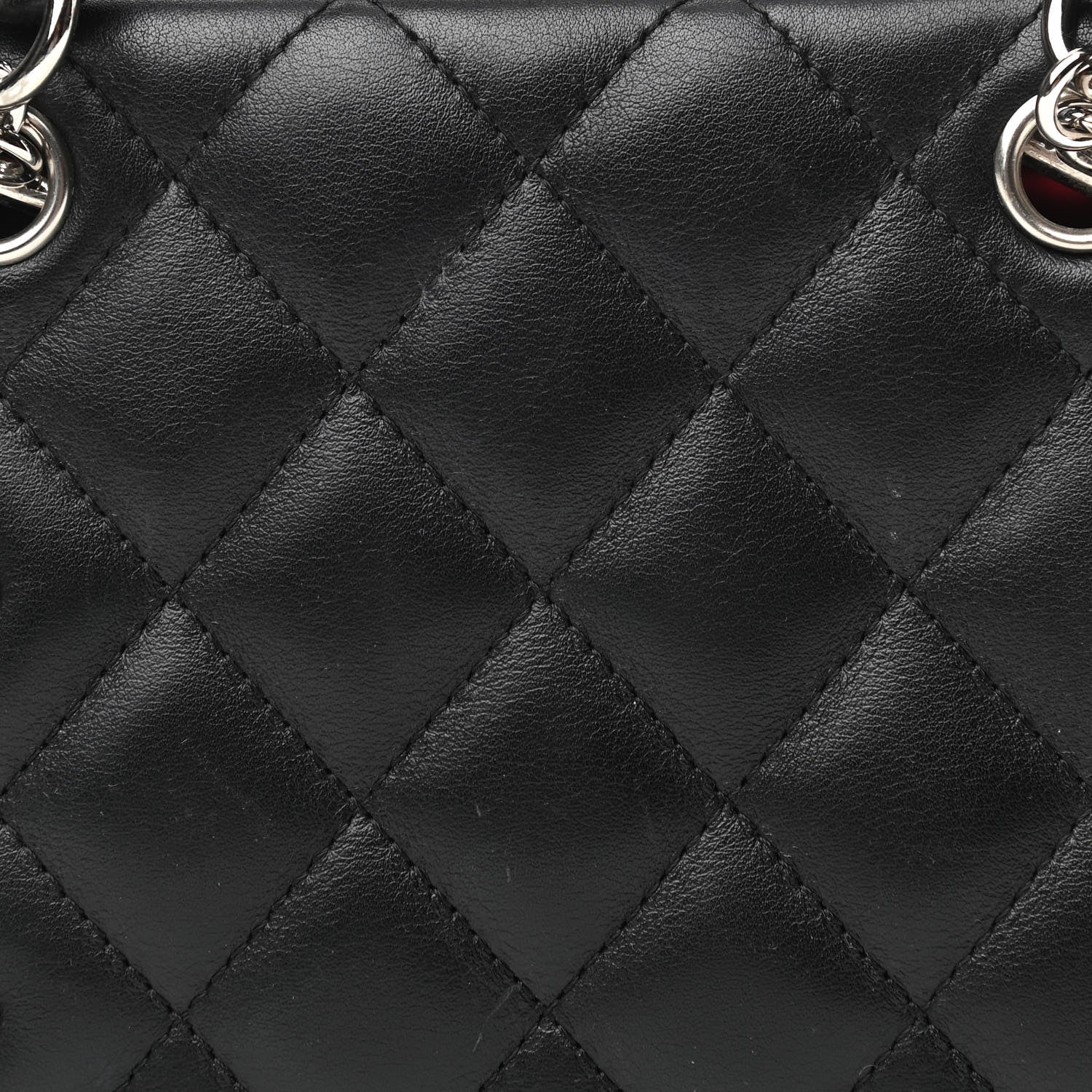 Chanel Calfskin Quilted Small Cambon Bowler Black White 7 of 9