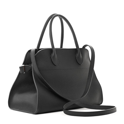 The Row Matte Grained Calfskin Soft Margaux 12 Black 3 of 9