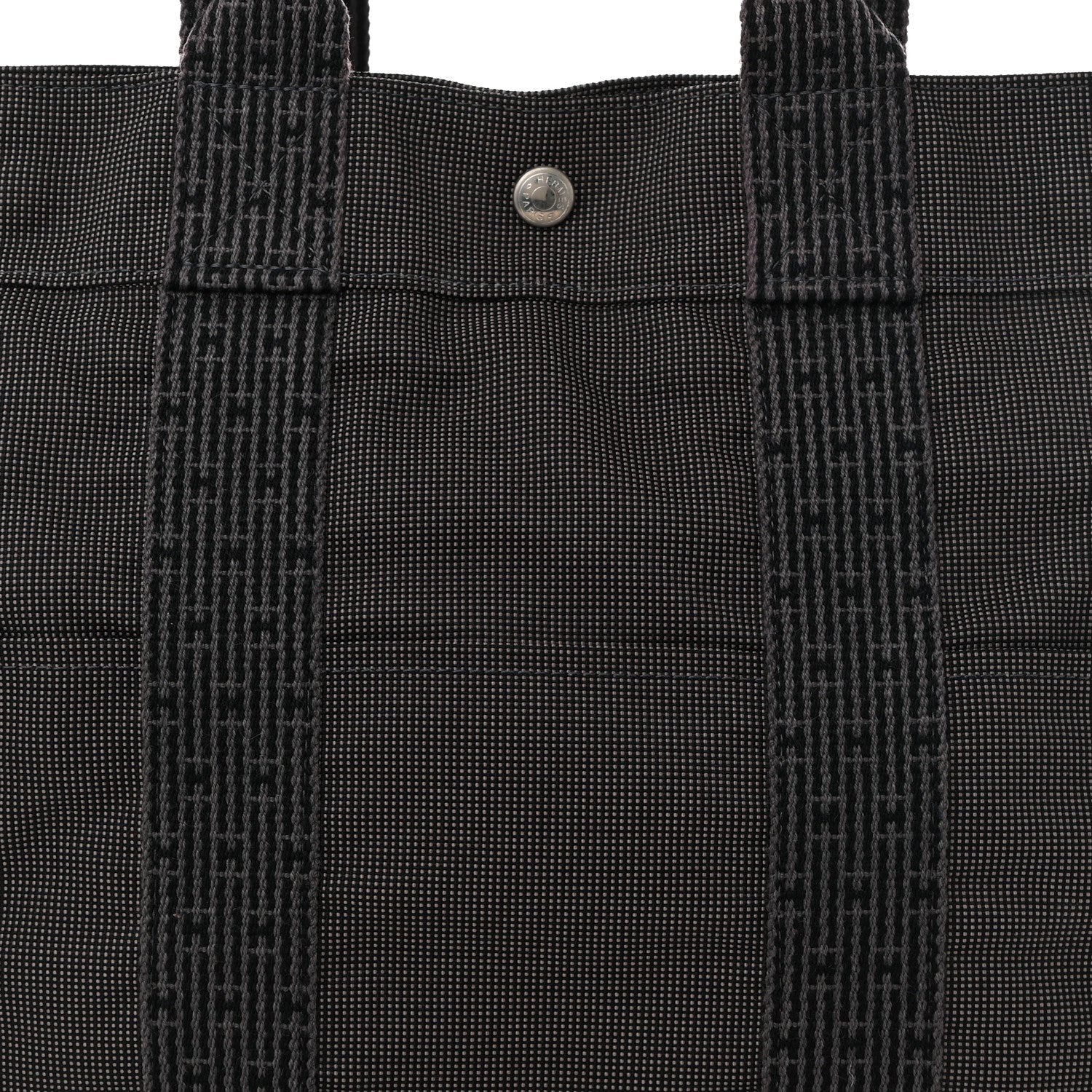 Hermes Canvas Herline Backpack Grey 7 of 9
