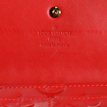 Louis Vuitton Vernis Sarah Wallet Rouge Grenadine 6 of 7