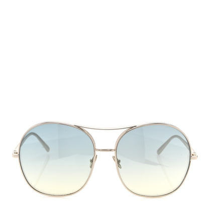 Chloe Aviator Sunglasses CE128S Gold 2 of 9