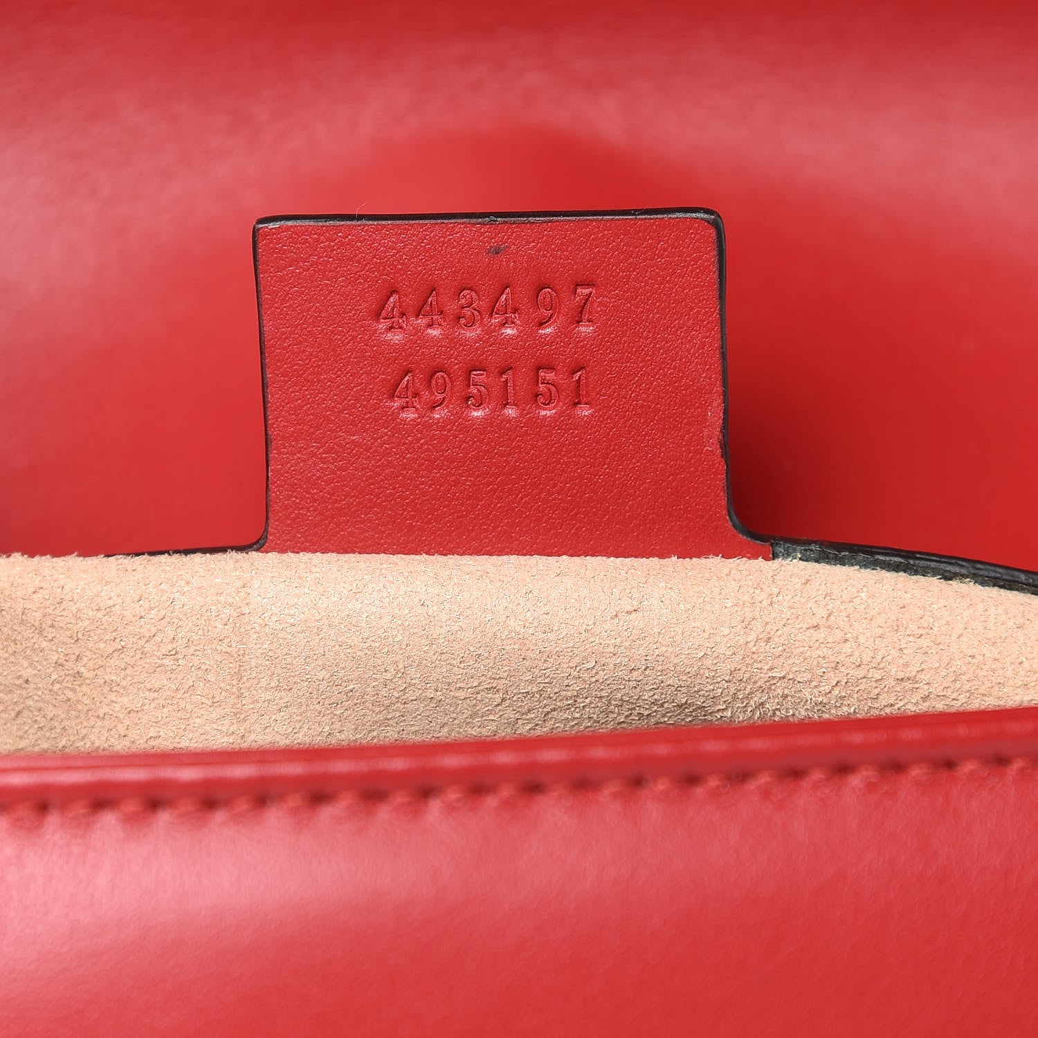 Gucci Calfskin Matelasse Small GG Marmont Shoulder Bag Hibiscus Red 7 of 10