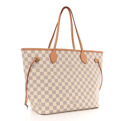 Louis Vuitton Damier Azur Neo Neverfull MM Rose Ballerine 4 of 11