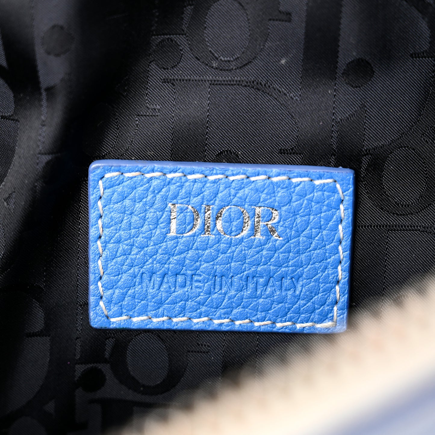 X DANIEL ARSHAM Grained Calfskin Gradient Saddle Bag Blue