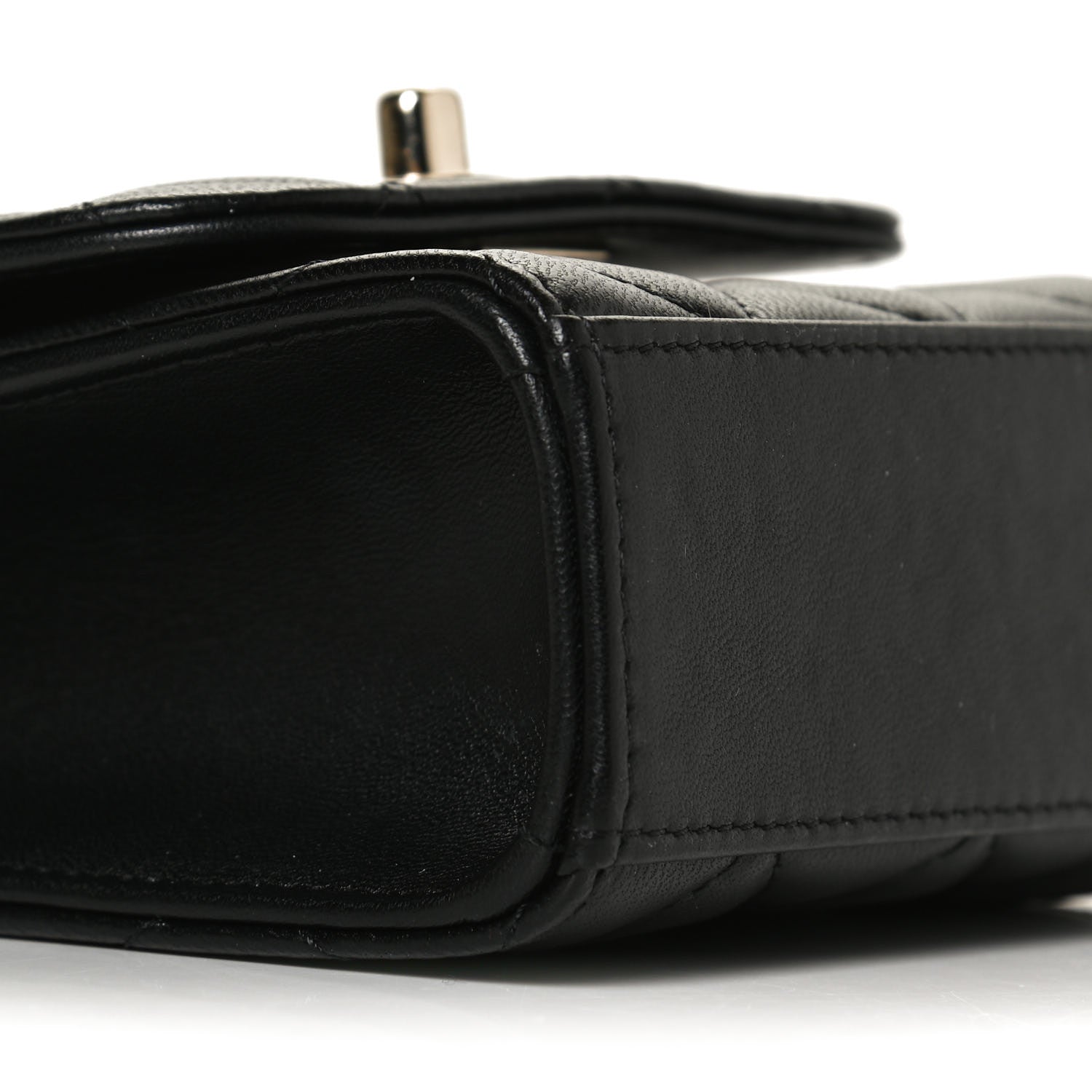 Chanel Lambskin Quilted Mini Trendy CC Clutch With Chain Black 9 of 11