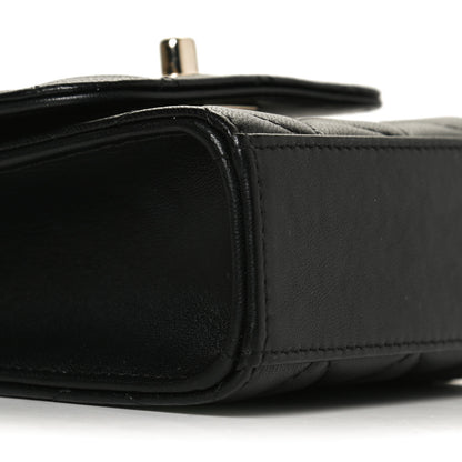 Chanel Lambskin Quilted Mini Trendy CC Clutch With Chain Black 9 of 11