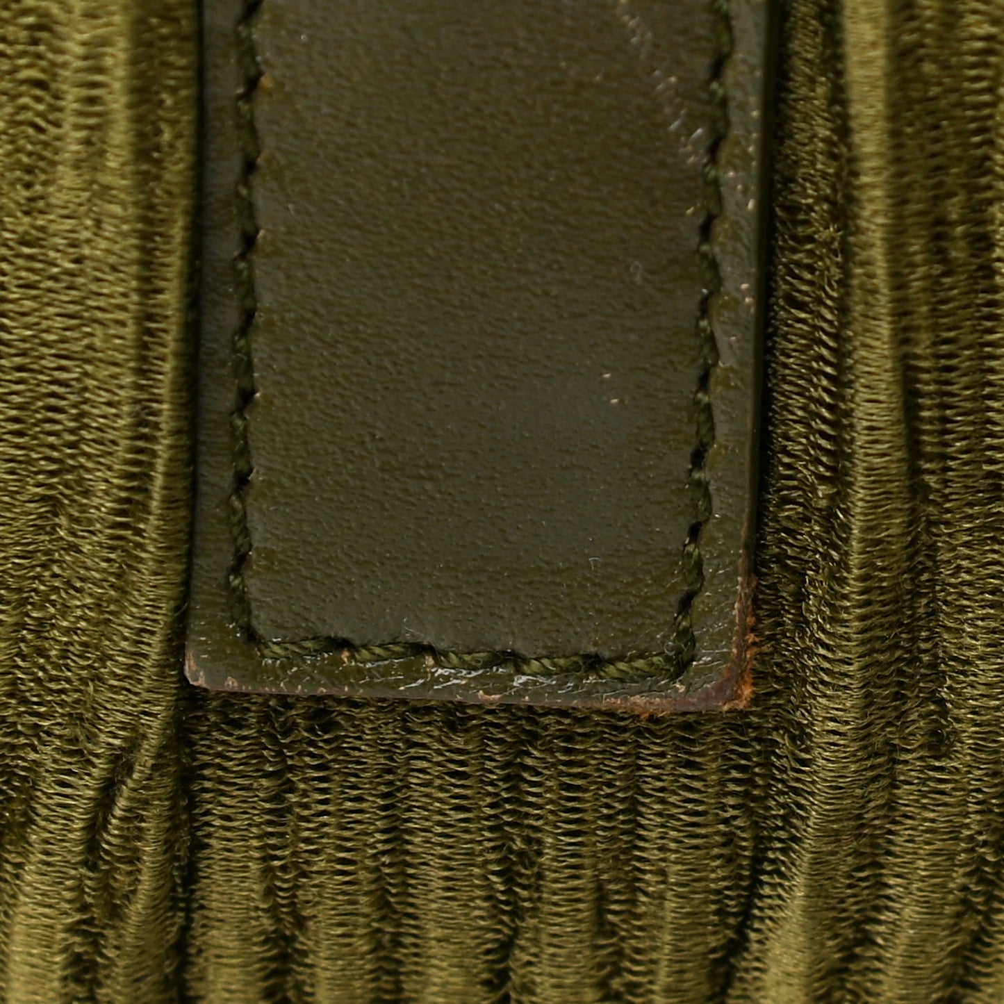 Fabric Pleated Jackie O Hobo Green