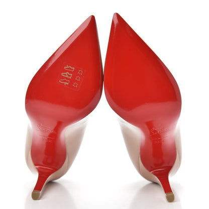 Christian Louboutin Patent Pigalle 100 Pumps 35.5 Nude 5 of 8