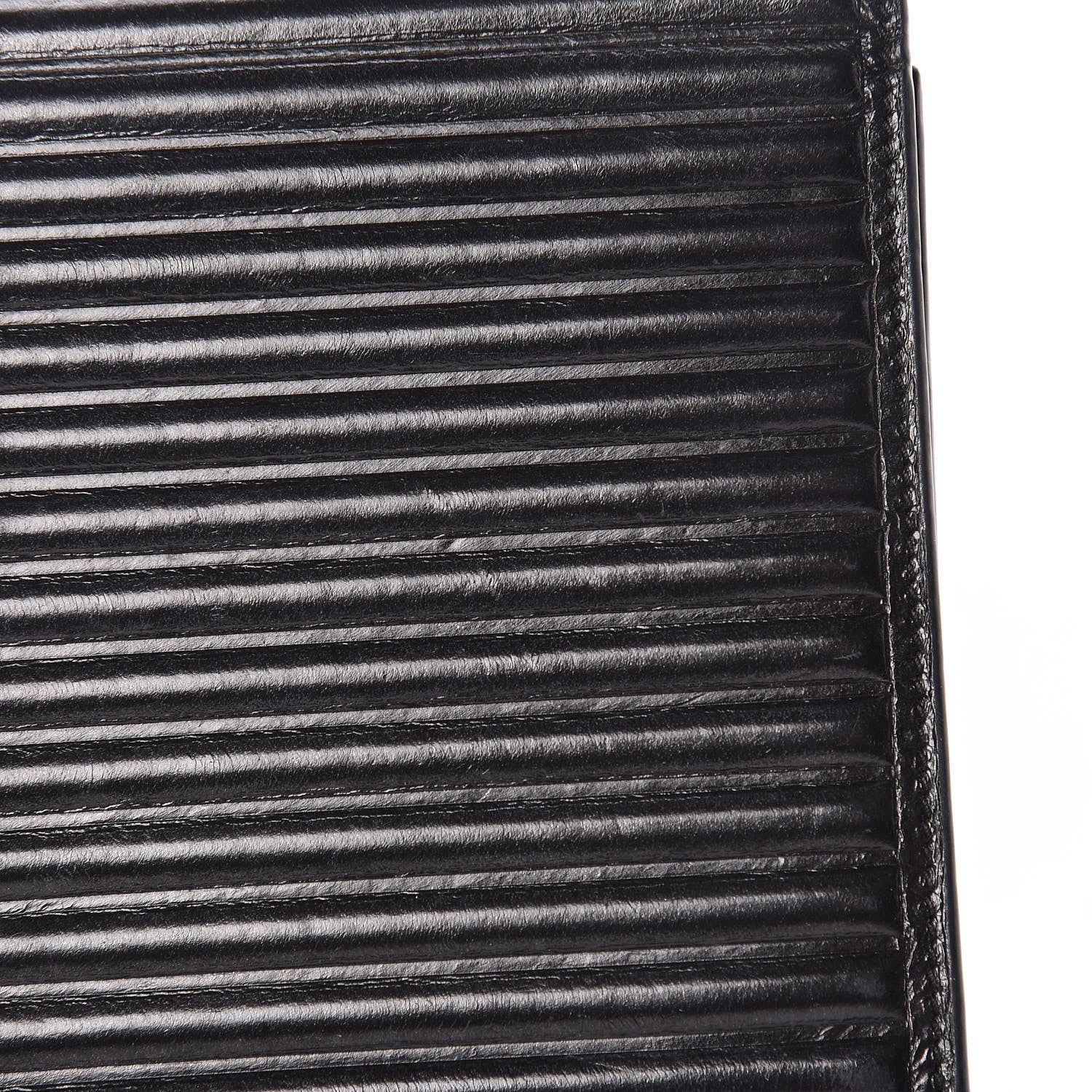 Saint Laurent Ribbed Calfskin Opium Monogram Chain Wallet Black 14 of 17