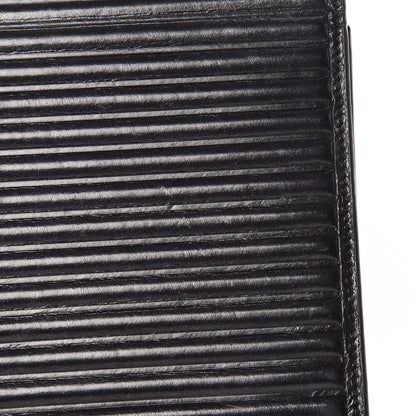Saint Laurent Ribbed Calfskin Opium Monogram Chain Wallet Black 14 of 17