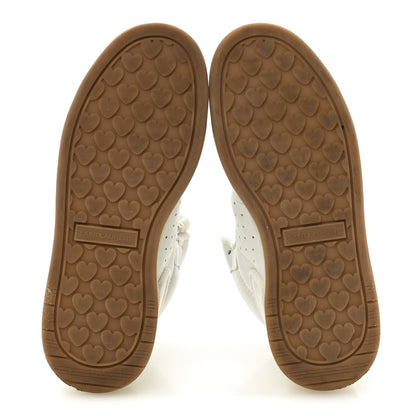 Saint Laurent Calfskin Womens SL/80 Mid Top Sneakers 37.5 Optic White 6 of 10