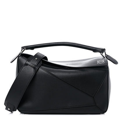 Loewe Calfskin Medium Puzzle Bag Black 1 of 10