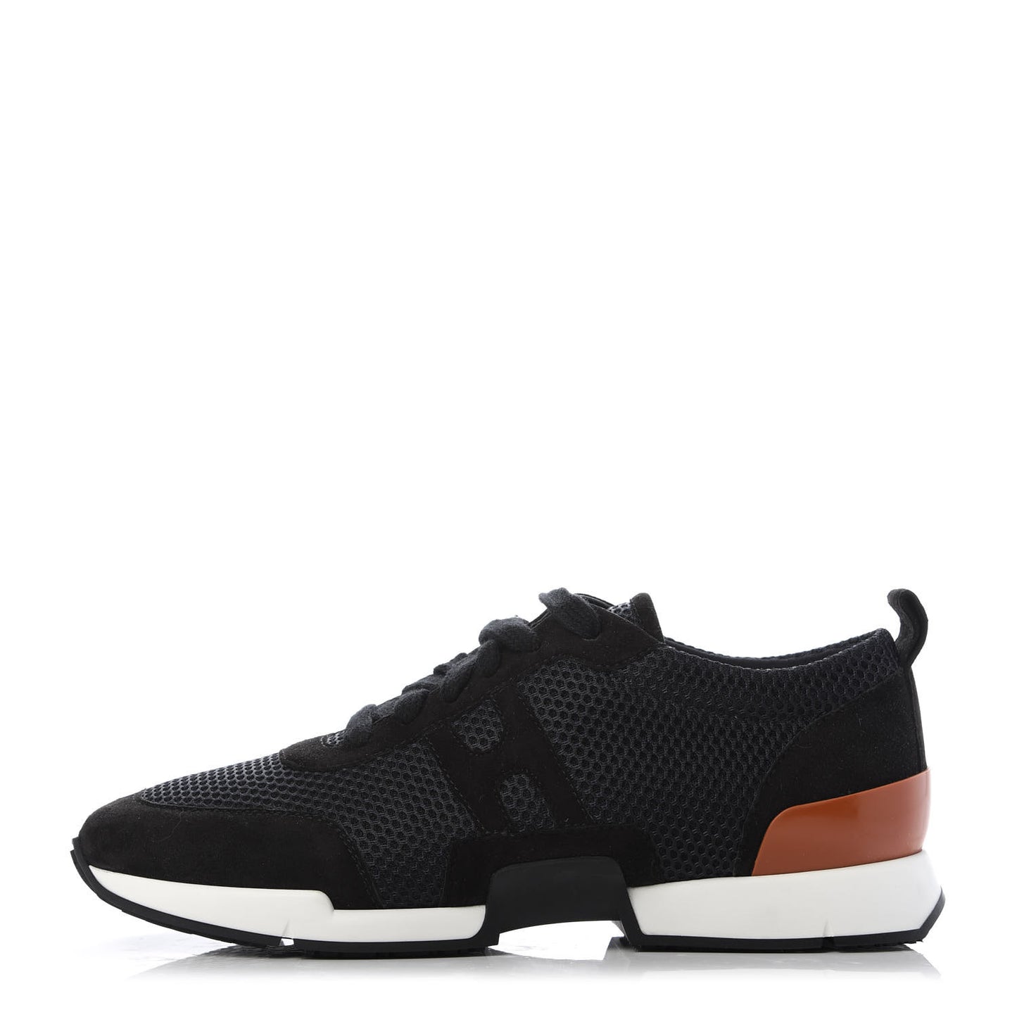 Suede Mesh Starter Sneakers 38 Black