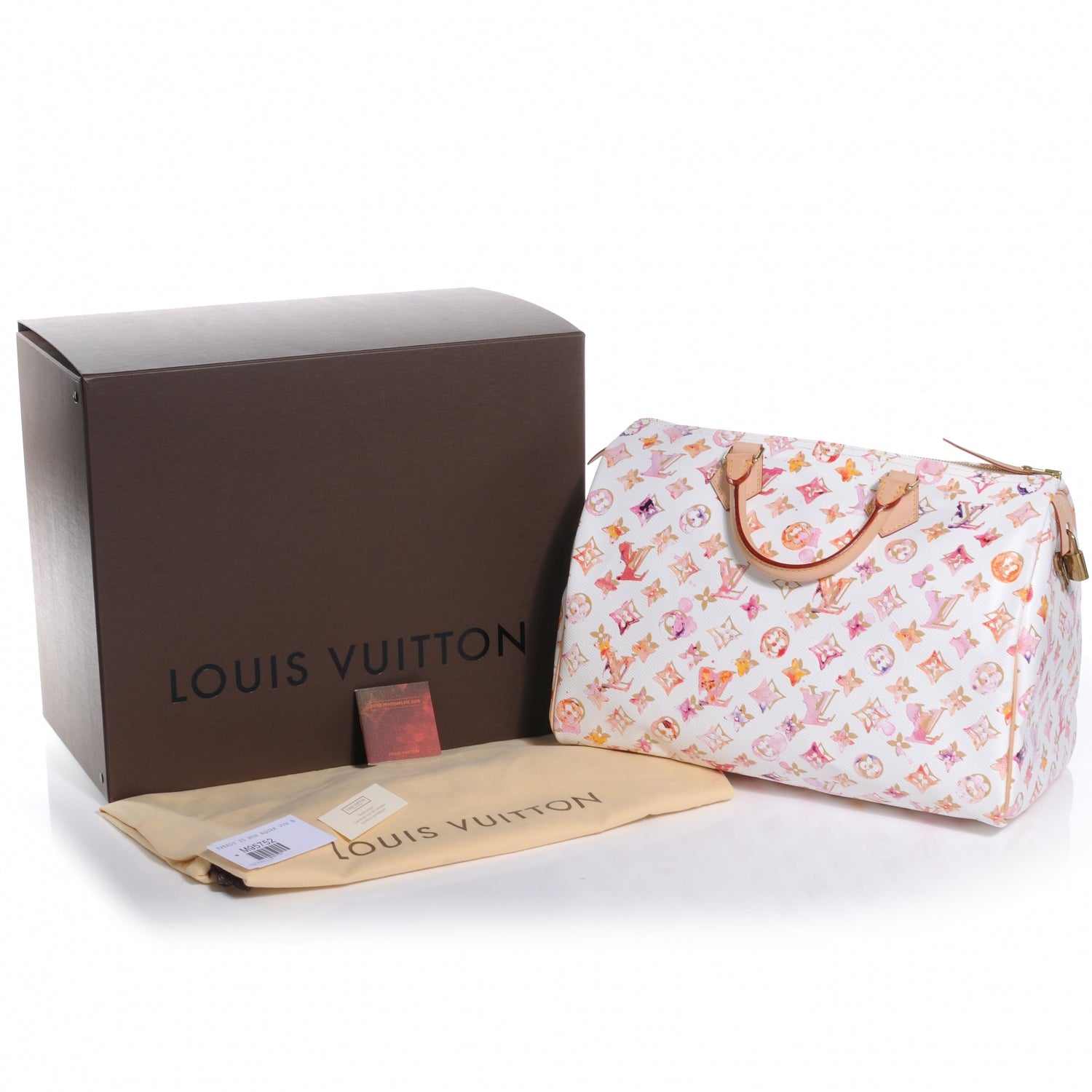 Louis Vuitton Watercolor Aquarelle Speedy 35 White 5 of 8