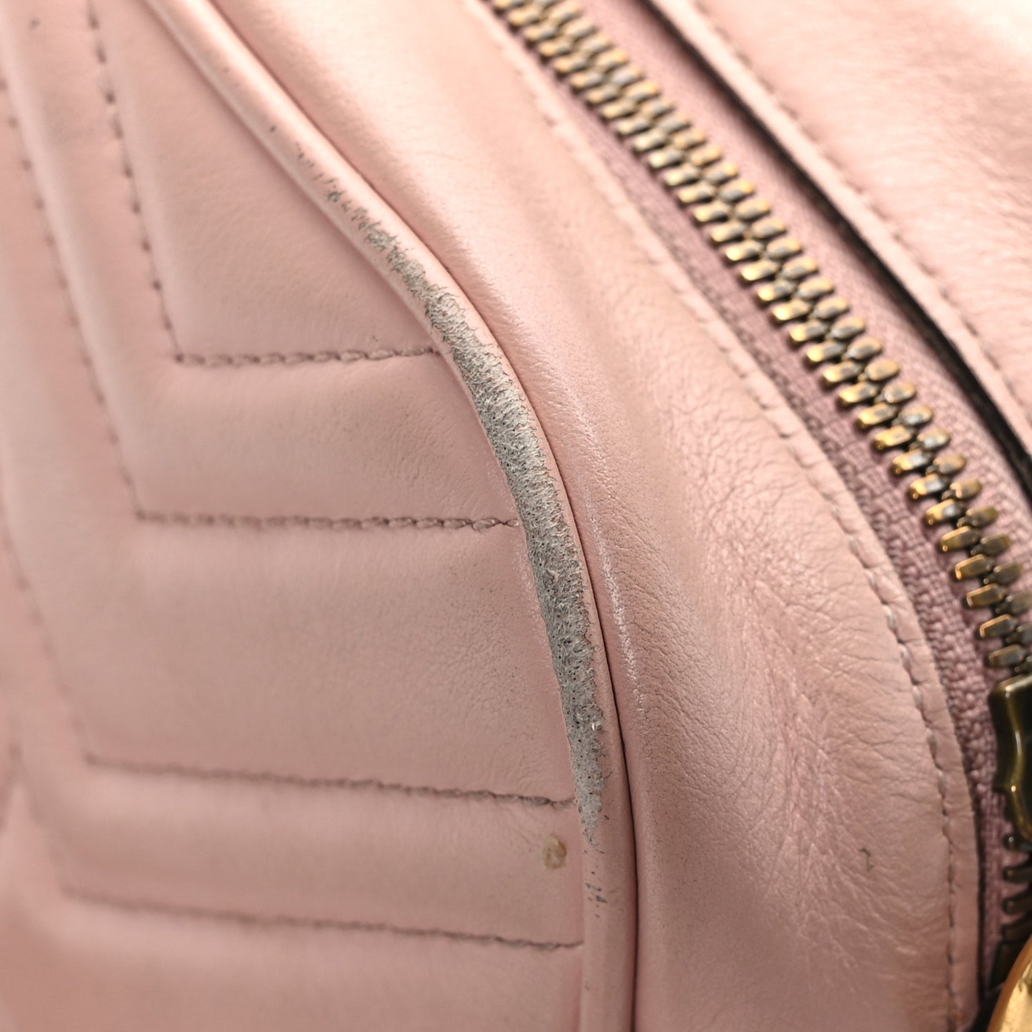 Calfskin Matelasse Small GG Marmont Chain Shoulder Bag Perfect Pink