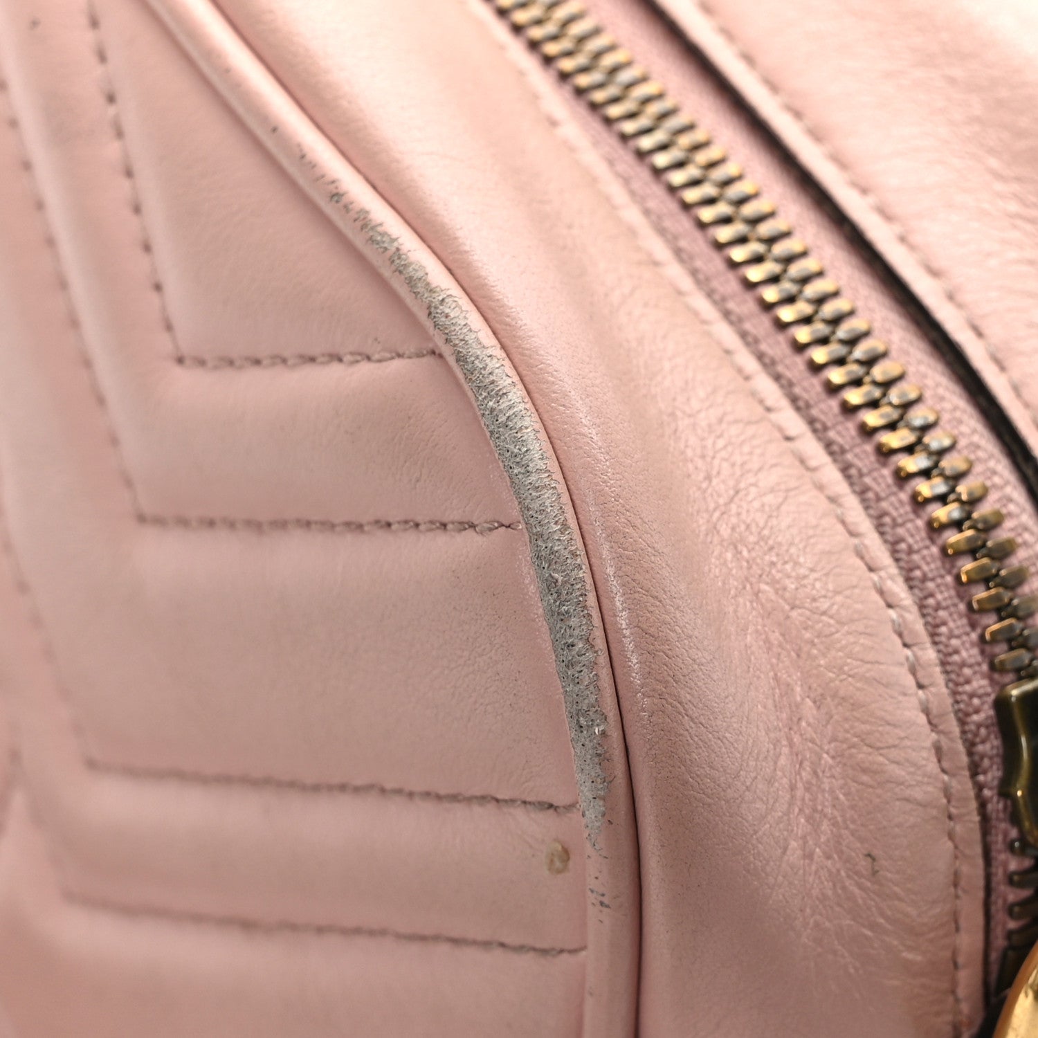 Gucci Calfskin Matelasse Small GG Marmont Chain Shoulder Bag Perfect Pink 14 of 14