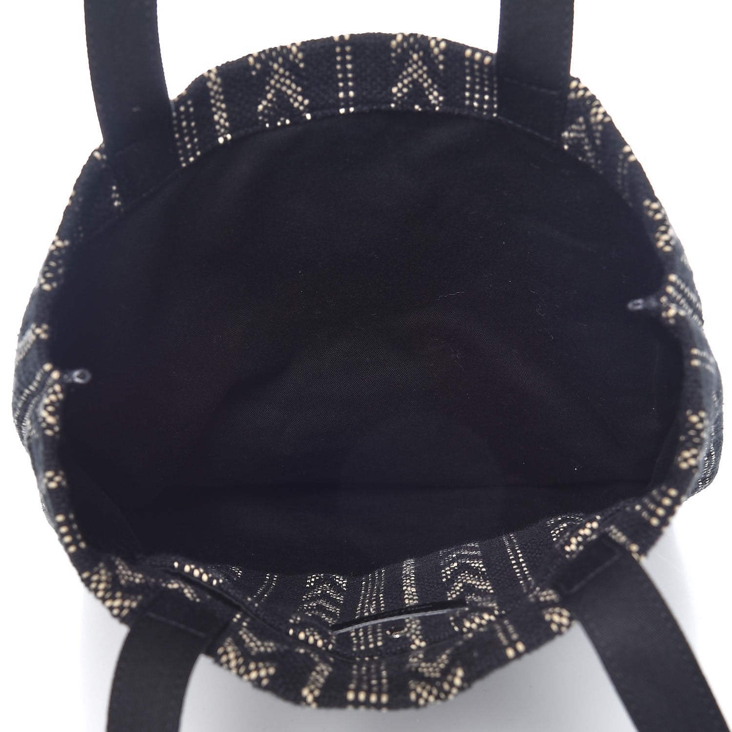 Saint Laurent Canvas Tote Black Ivory 5 of 7