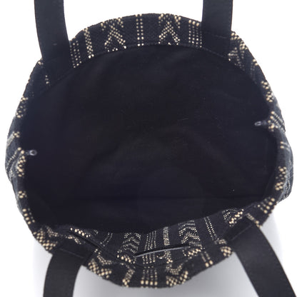 Saint Laurent Canvas Tote Black Ivory 5 of 7
