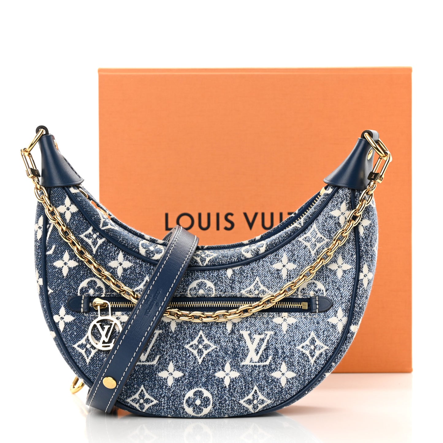 Monogram Jacquard Denim Loop Bleu