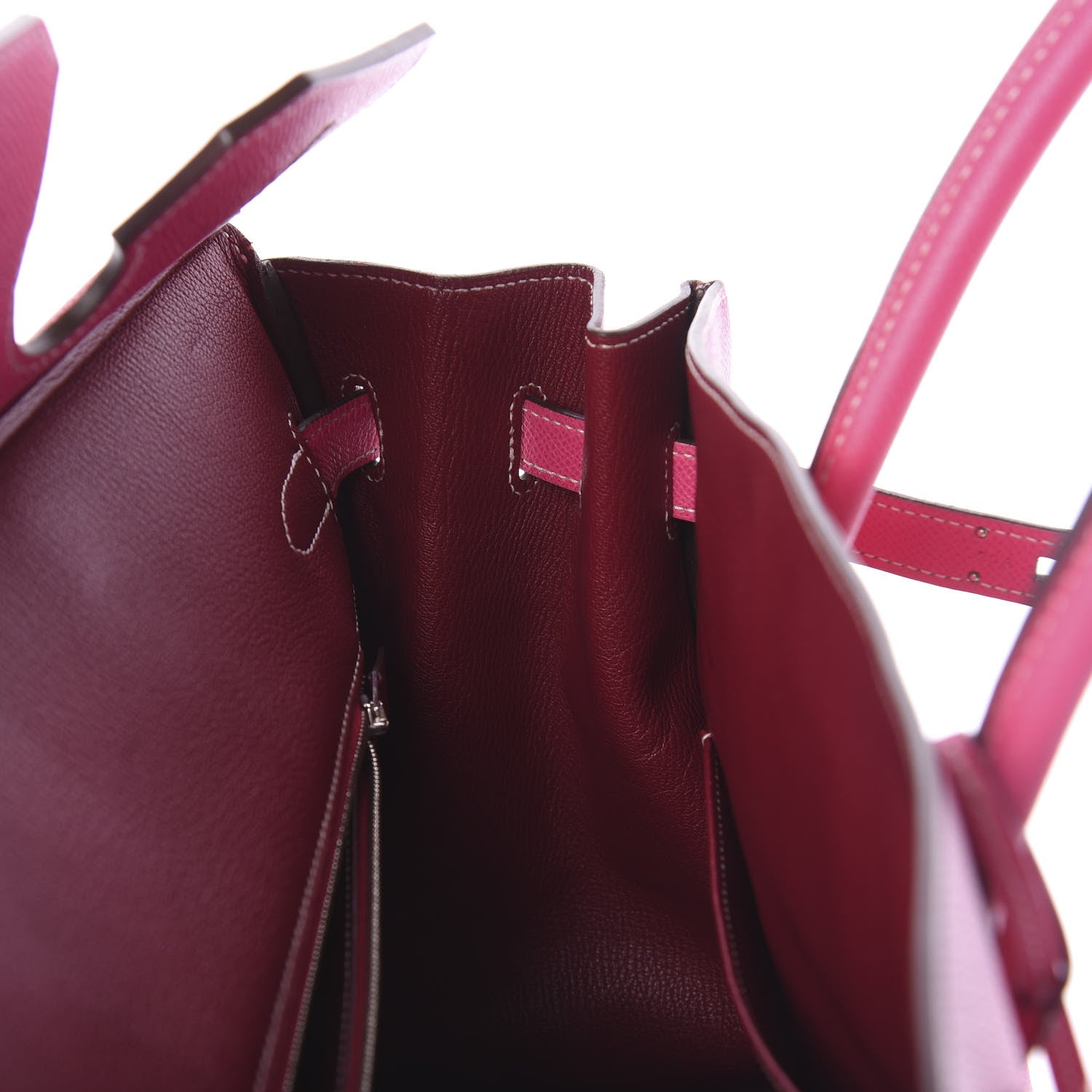 Hermes Epsom Candy Birkin 35 Rose Tyrien Rubis 9 of 33