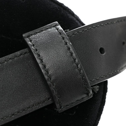 Gucci Velvet Matelasse GG Marmont Belt Bag 75 30 Black 11 of 13