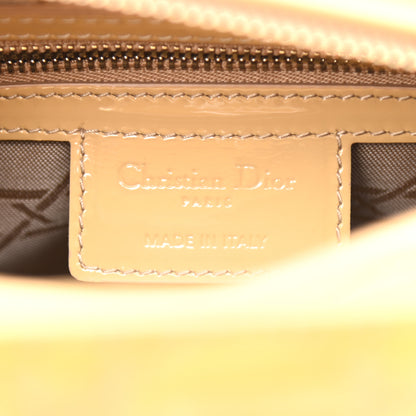 Christian Dior Patent Cannage Medium Lady Dior Beige 5 of 8