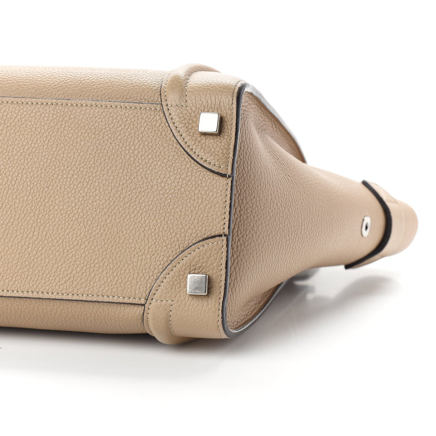 Drummed Calfskin Micro Luggage Dune