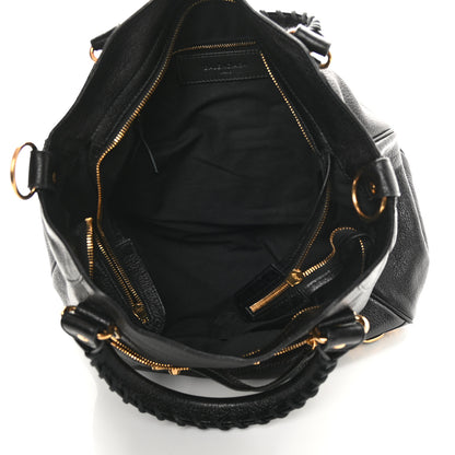Balenciaga Chevre Gold Metallic Edge Hardware Velo Black 4 of 10
