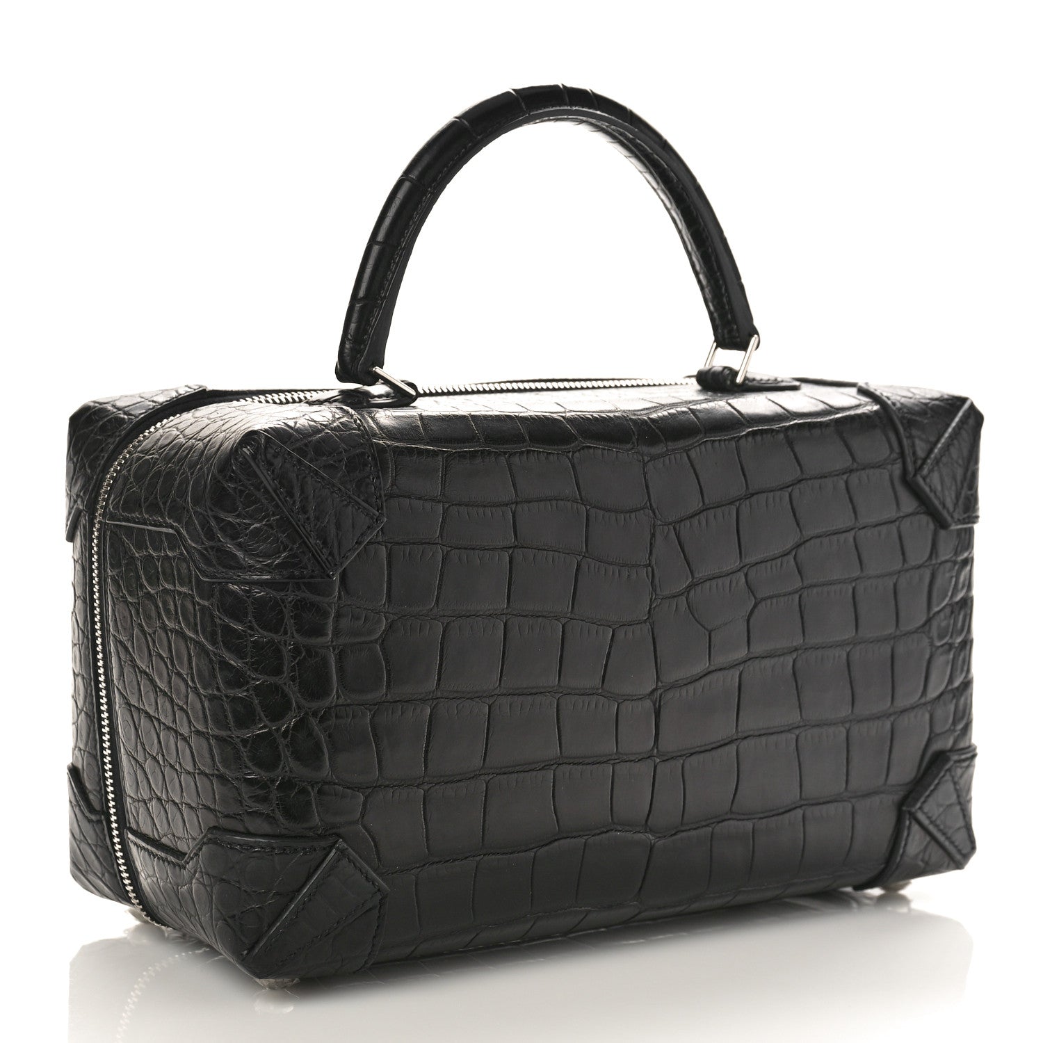Hermes Matte Crocodile Maxibox 29 Black 3 of 8