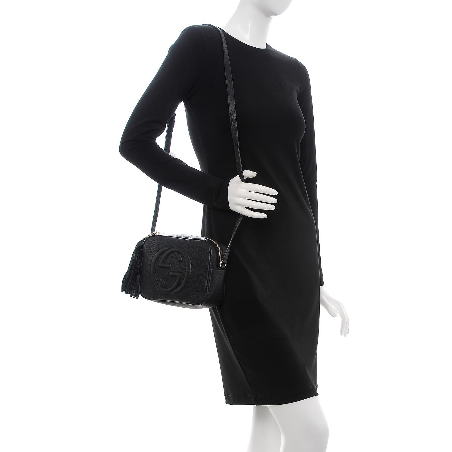 Gucci Pebbled Calfskin Small Soho Disco Bag Black 2 of 7