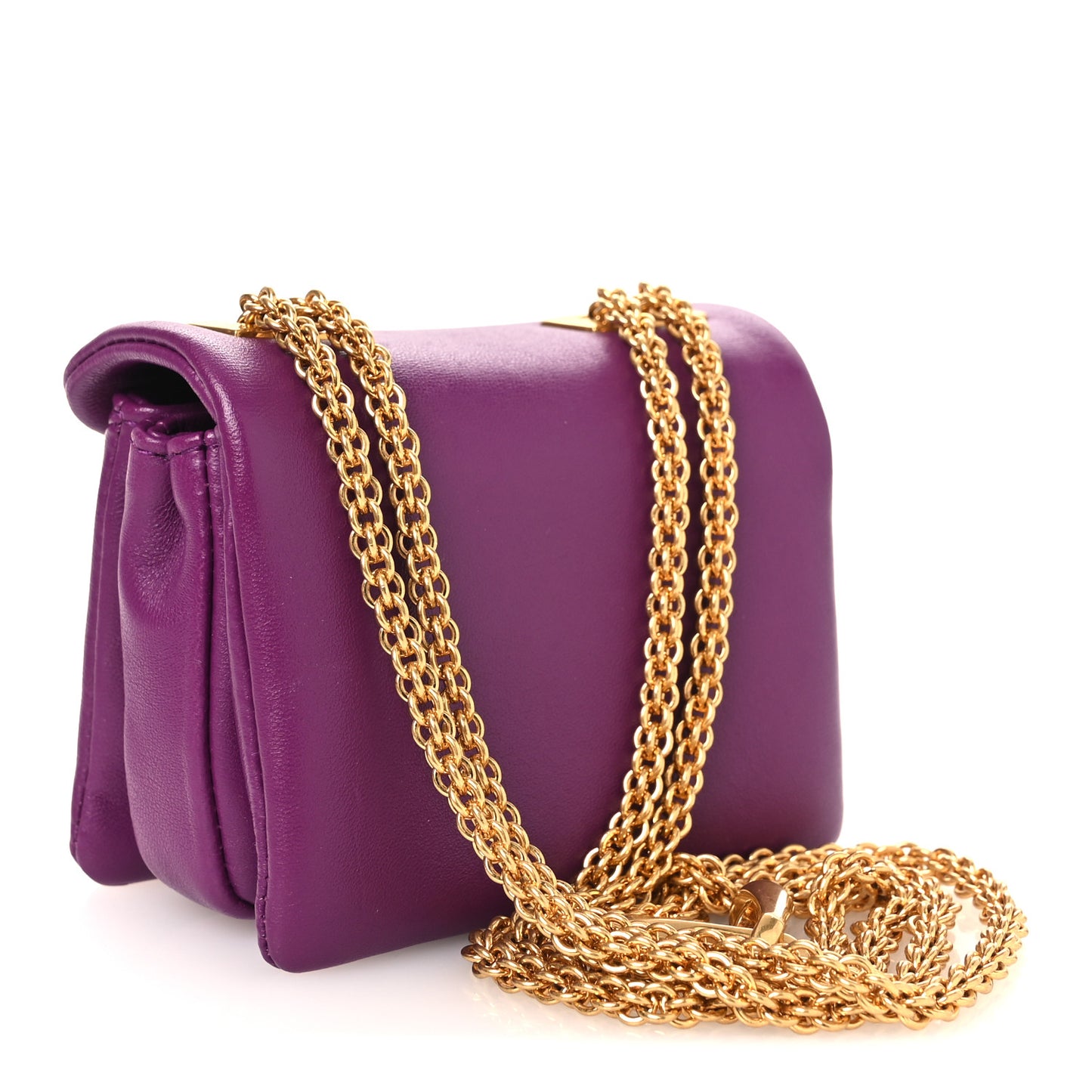 Nappa Micro One Stud Chain Bag Prune
