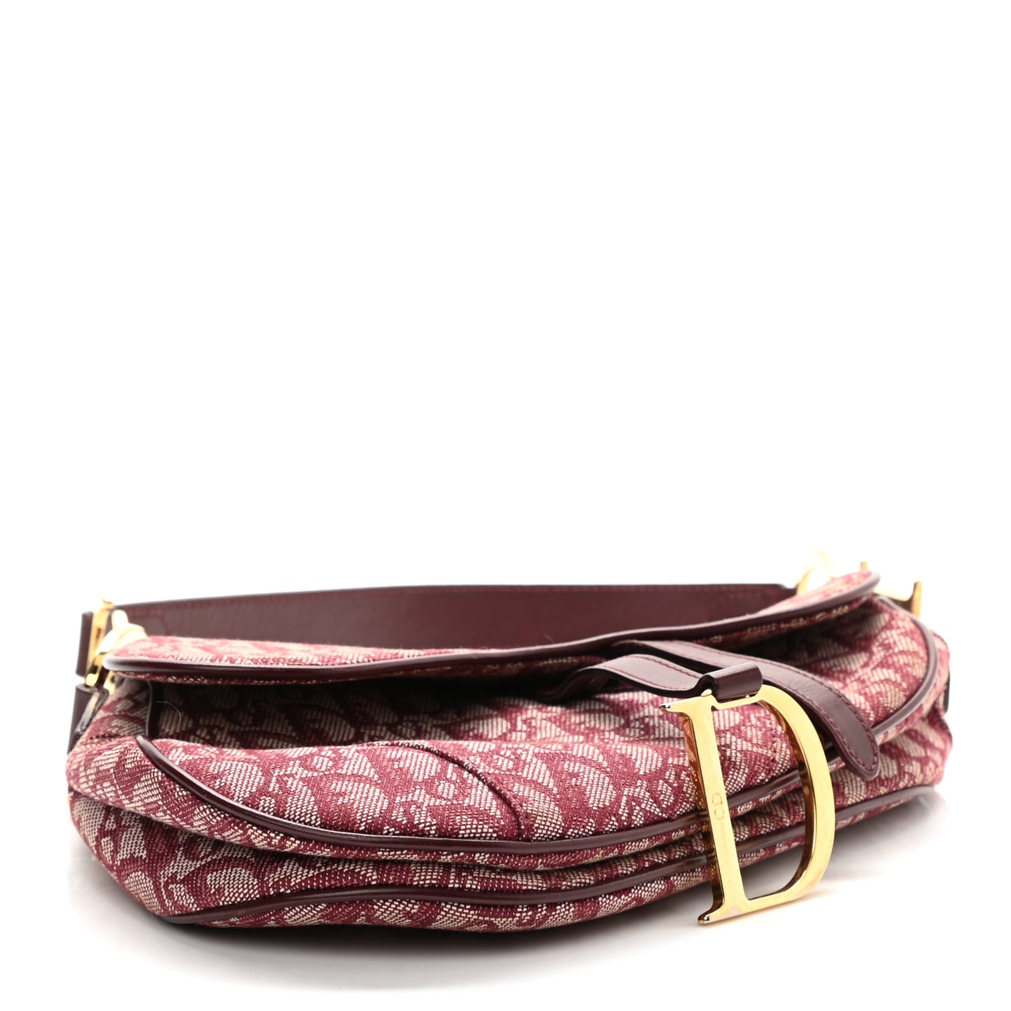 Monogram Saddle Bag Burgundy