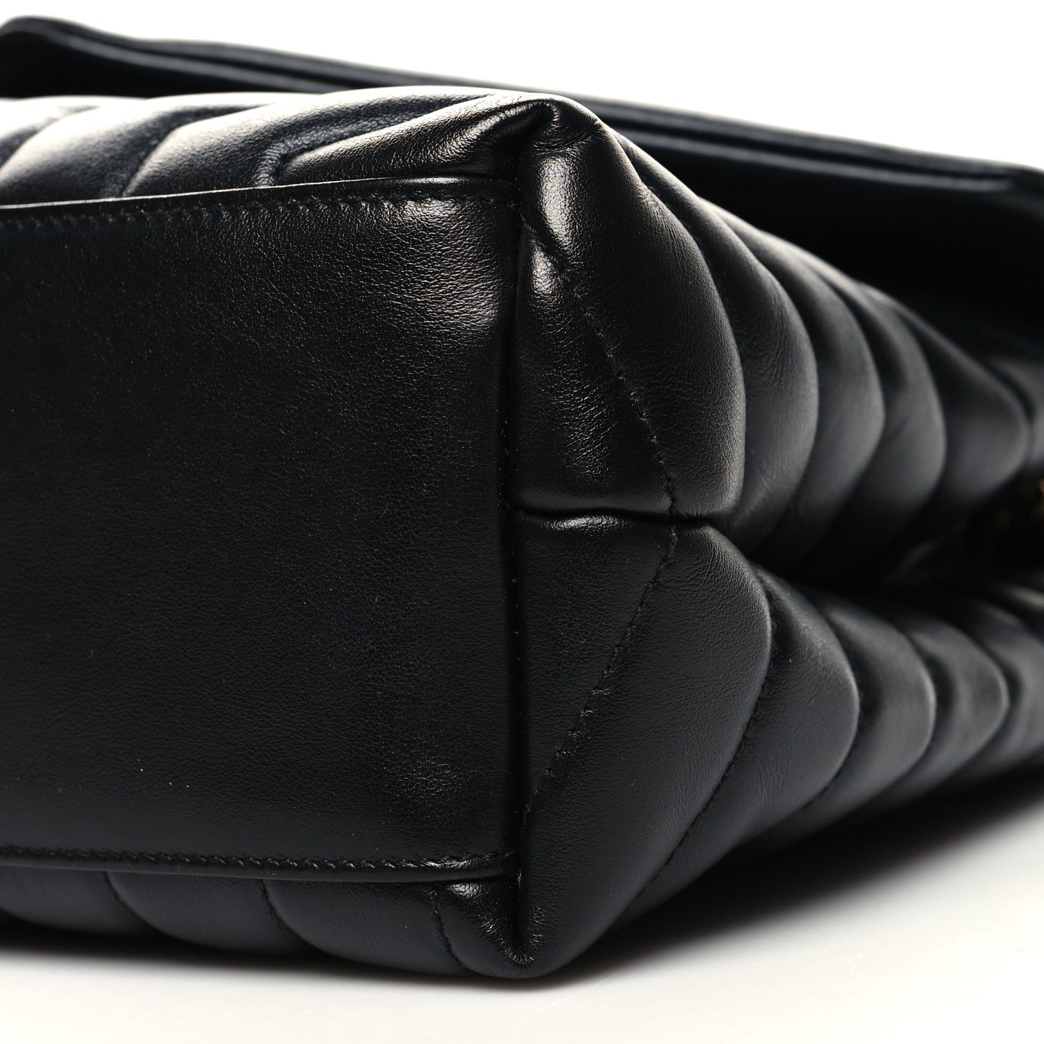 Saint Laurent Calfskin Y Quilted Monogram Medium Loulou Chain Satchel Black 11 of 12