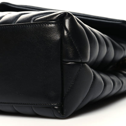 Saint Laurent Calfskin Y Quilted Monogram Medium Loulou Chain Satchel Black 11 of 12