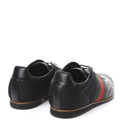 Gucci Calfskin Mens Web Sneakers 9 Black 4 of 9