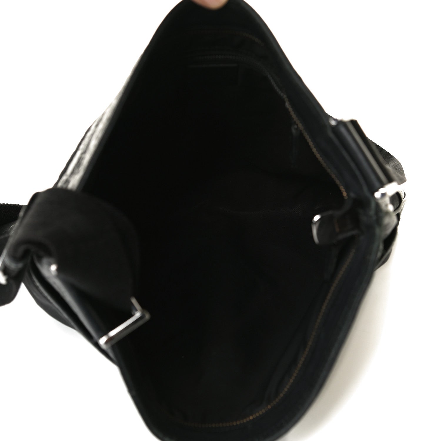 Gucci Guccissima Nylon Messenger Bag Black 5 of 16