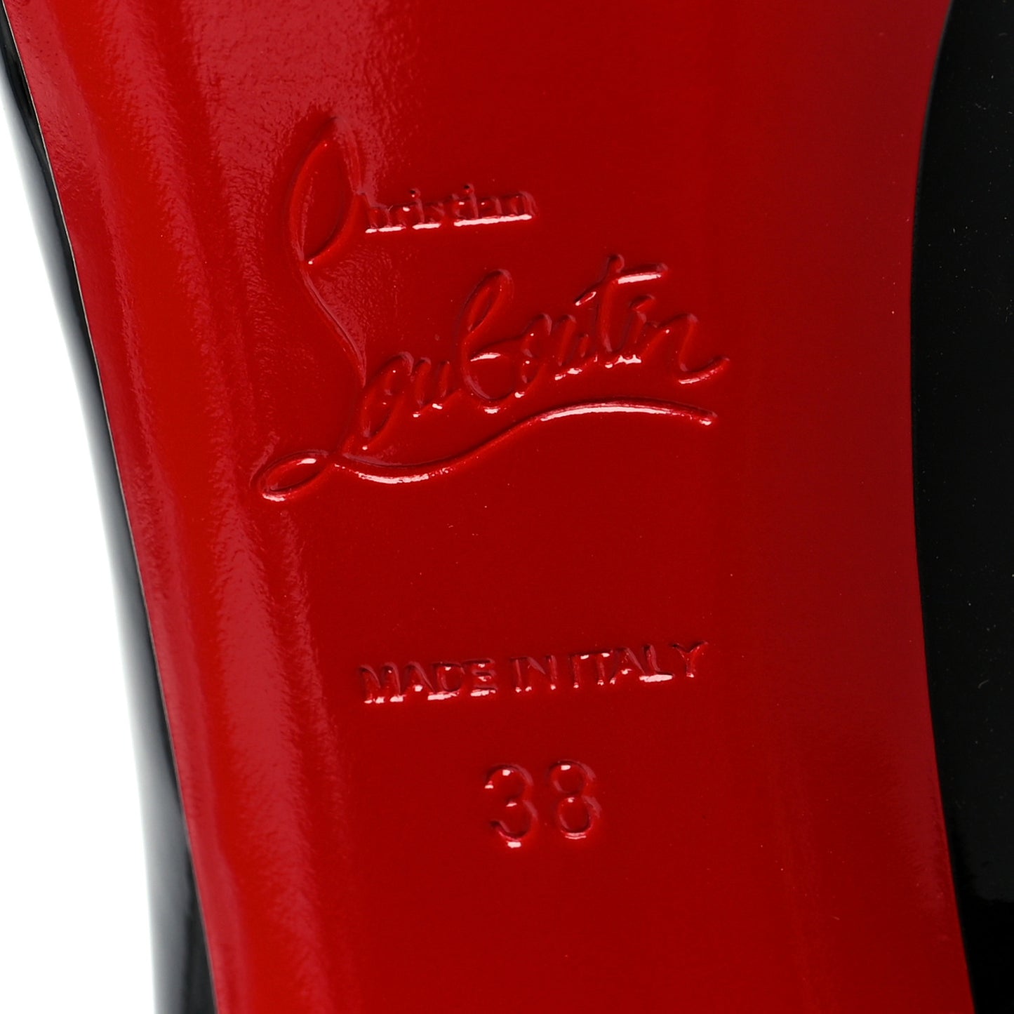 Patent New Very Prive 120 Pumps 38 Black Red