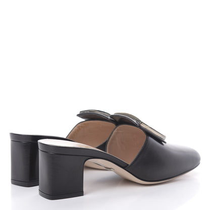 Gucci Malaga Kid Crystal Square G Madelyn Mules 36 Black 4 of 9