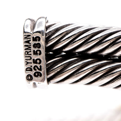 David Yurman Sterling Silver 14K Yellow Gold 10mm Double X Bracelet 5 of 6